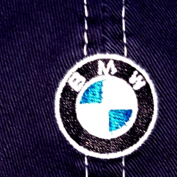 Bmw German Sports Car Official Olympic Games Baseball Hat Cap Blue White Black - Picture 2 of 8